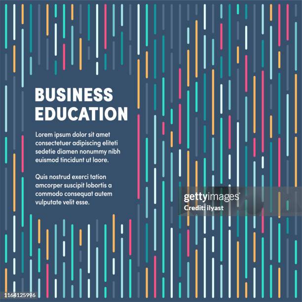 business education modern & artistic design template - business training abstract stock illustrations