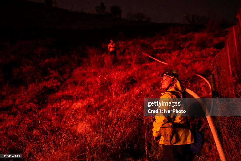 Wildfire Burns In Los Angeles And Glendale California