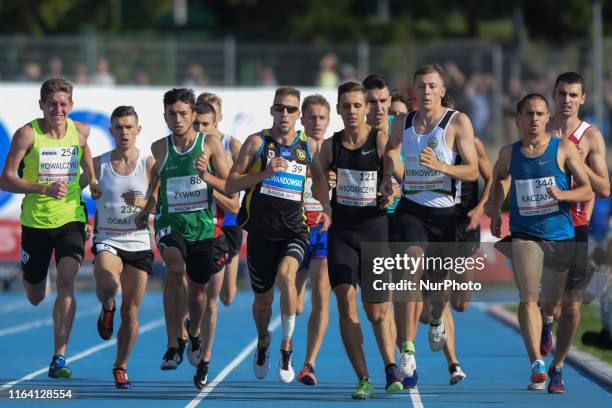 Marcin Lewandowski of CWZS Zawisza Bydgoszcz during Men 1,500m final, on the third day of the 95th Polish Track and Field Championship, in Radom. On...