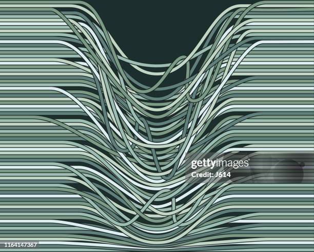 loose strings - messy stock illustrations