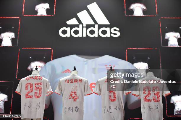 Juventus new jersey during the Adidas Event on July 25, 2019 in Shanghai, China.