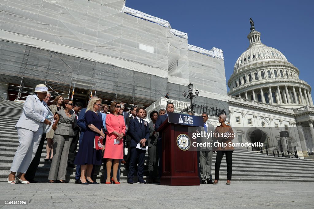 House Speaker Nancy Pelosi And House Democrats Hold Event Marking First 200 Days Of The 116th Congress