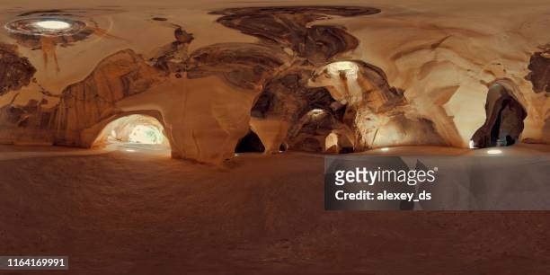 bell cave 360-degree view - 360 images imagens e fotografias de stock