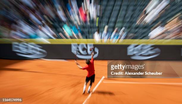 Martin Klizan of Slovakia in action during the Hamburg Open 2019 at Rothenbaum on July 25, 2019 in Hamburg, Germany.