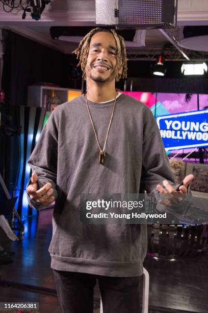 Michael "Mikey" Foster from the band "Social House" visits the Young Hollywood Studio on July 25, 2019 in Los Angeles, California.