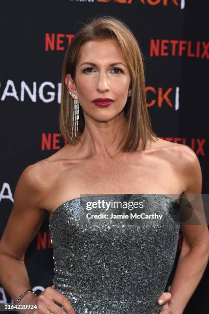 Actress Alysia Reiner attends the "Orange Is The New Black" Final Season World Premiere at Alice Tully Hall, Lincoln Center on July 25, 2019 in New...