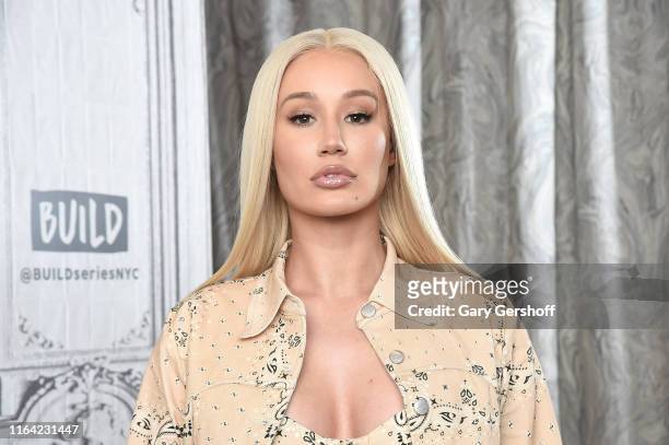 Rapper and songwriter Iggy Azalea visits the Build Series at Build Studio on July 25, 2019 in New York City.