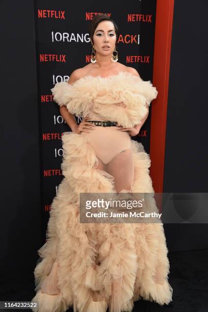 Jackie Cruz attends the "Orange Is The New Black" Final Season World Premiere at Alice Tully Hall, Lincoln Center on July 25, 2019 in New York City.