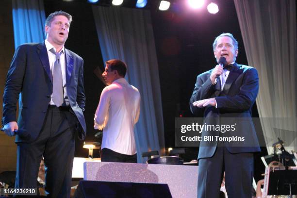 Chris Sieber and Tom Wopat perform during BROADWAY UNDER THE STARS--the free outdoor concert that shines the spotlight on the theatre capital of the...