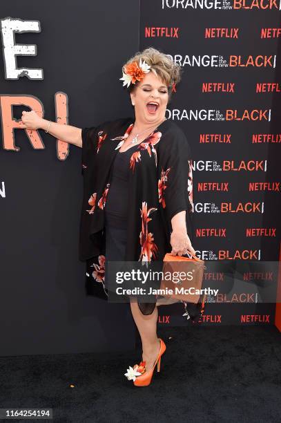 Lin Tucci attends the "Orange Is The New Black" Final Season World Premiere at Alice Tully Hall, Lincoln Center on July 25, 2019 in New York City.