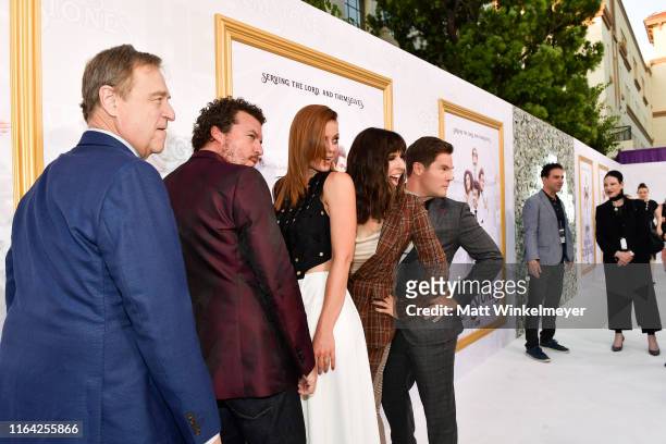 John Goodman, Danny McBride, Cassidy Freeman, Edi Patterson and Adam DeVine attends the Los Angeles premiere of New HBO Series "The Righteous...