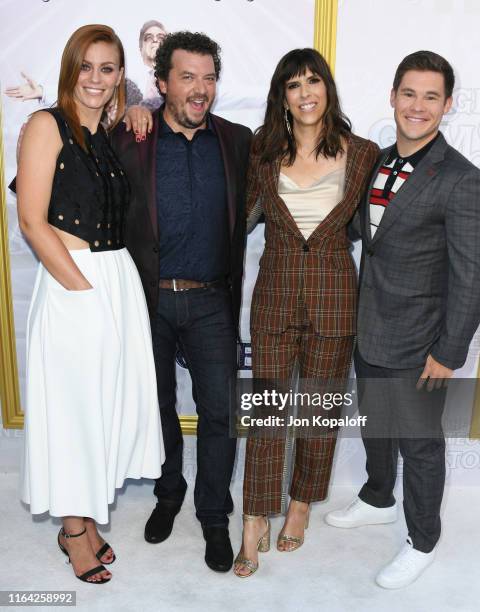 Danny McBride, Cassidy Freeman, Edi Patterson and Adam Devine attend the Los Angeles Premiere Of New HBO Series "The Righteous Gemstones" at...