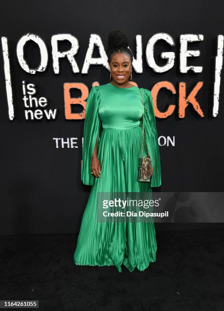 Attends the Orange is the New Black Season 7, World Premiere Screening and Afterparty 2019 on July 25, 2019 in New York City.