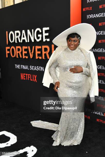 Danielle Brooks attends the Orange is the New Black Season 7, World Premiere Screening and Afterparty 2019 on July 25, 2019 in New York City.