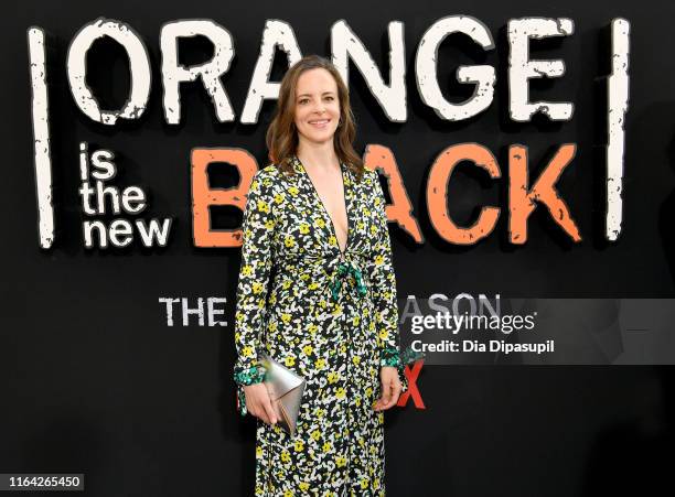 Maria Dizzia attends the Orange is the New Black Season 7, World Premiere Screening and Afterparty 2019 on July 25, 2019 in New York City.