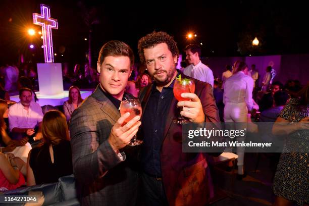 Adam DeVine and Danny McBride attend the Los Angeles Premiere of New HBO Series "The Righteous Gemstones" at Paramount Studios on July 25, 2019 in...