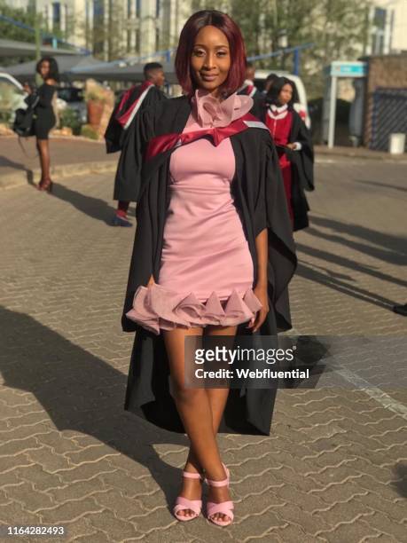 African woman at graduation