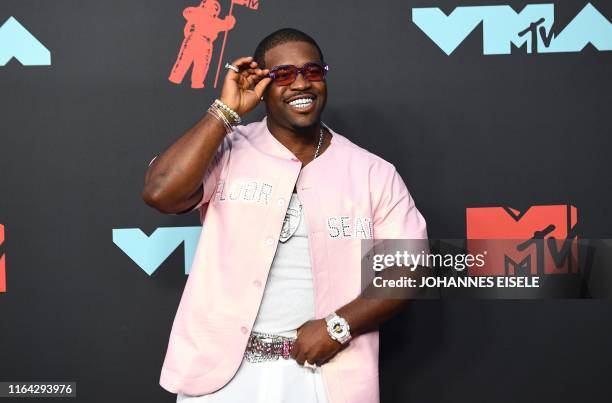 Rapper A$ap Ferg arrives for the 2019 MTV Video Music Awards at the Prudential Center in Newark, New Jersey on August 26, 2019.