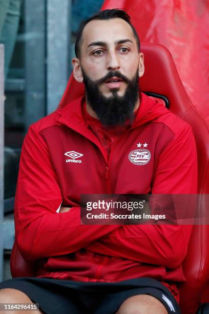 Konstantinos Mitroglou of PSV during the UEFA Europa League match between PSV v Apollon Limassol at the Philips Stadium on August 22, 2019 in...