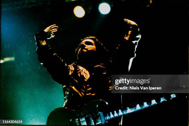 Prong, performing on stage, Dynamo Open Air, Eindhoven, Netherlands, 21st May 1994.