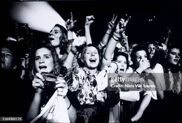 Audience at Bon Jovi, Ahoy, Rotterdam, Netherlands, 21st November 1988.