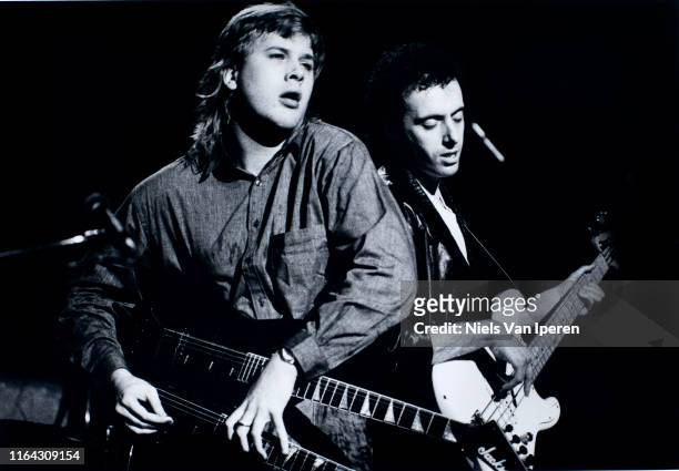 Jeff Healey Band, performing on stage, Paradiso, Amsterdam, Netherlands, 12th January 1988.