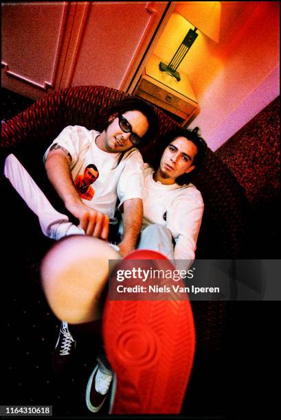 Korn, portrait, American, Amsterdam, Netherlands, 26th June 1998.