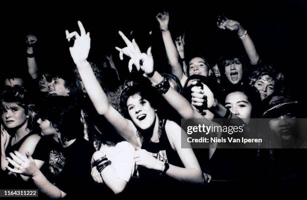 Audience at Bon Jovi, Ahoy, Rotterdam, Netherlands, 21st November 1988.