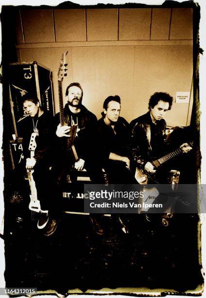 Metallica, portrait, NEC Arena, Birmingham, UK, 29th August 1996.