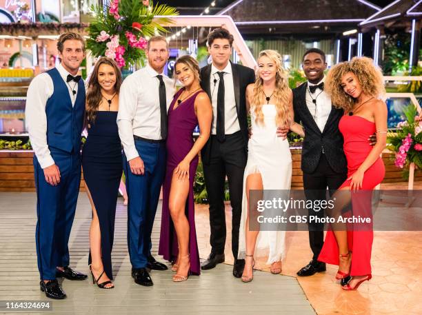 Love Island - Pictured: Dylan Curry, Alexandra Stewart, Weston Richey, Emily Salch, Zac Mirabelli, Elizabeth Weber, Ray Gantt and Caroline "Caro"...