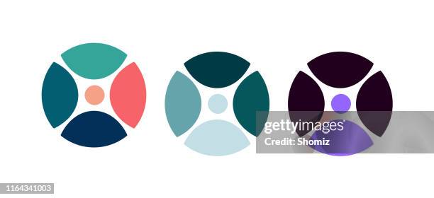communication logo vector icon - innovation logo stock illustrations