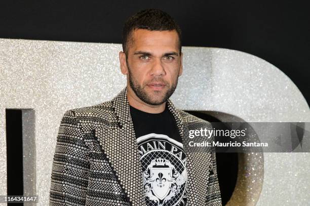 Dani Alves attends the Balmain party at Cidade Jardim Shopping on August 26, 2019 in Sao Paulo, Brazil.