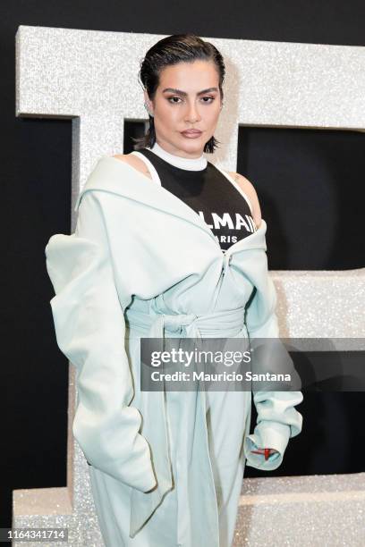 Cleo Pires attends the Balmain party at Cidade Jardim Shopping on August 26, 2019 in Sao Paulo, Brazil.