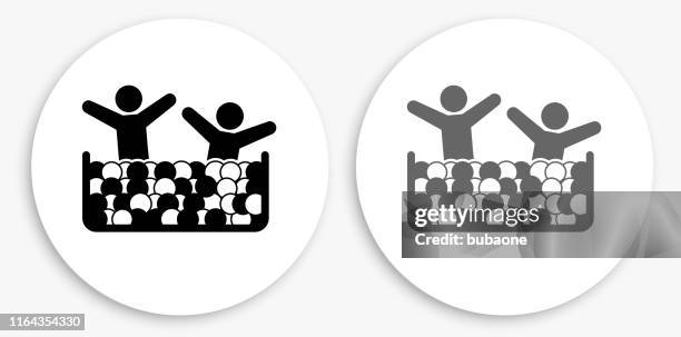 children ball pool black and white round icon - ball pit stock illustrations