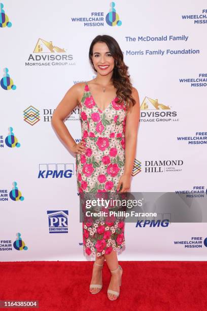 Victoria Arlen attends the Miracle of Mobility Gala by Free Wheelchair Mission at Segerstrom Center For The Arts on July 25, 2019 in Costa Mesa,...