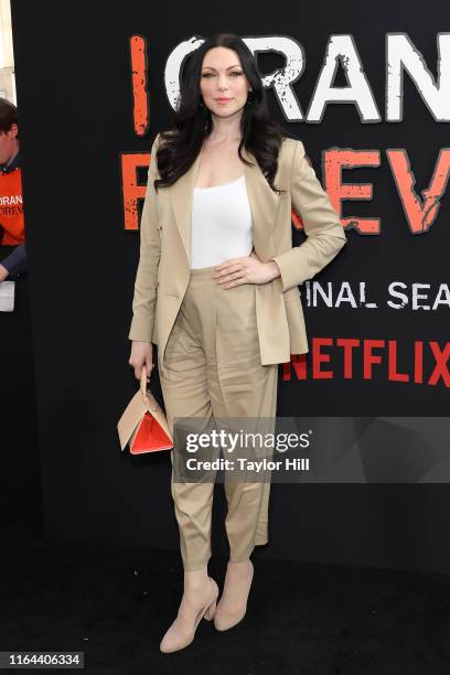 Laura Prepon attends the "Orange is the New Black" final season world premiere at Alice Tully Hall, Lincoln Center on July 25, 2019 in New York City.