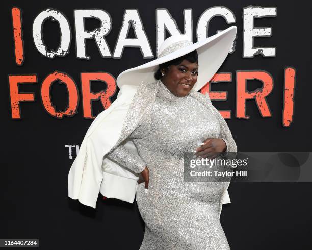 Danielle Brooks attends the "Orange is the New Black" final season world premiere at Alice Tully Hall, Lincoln Center on July 25, 2019 in New York...