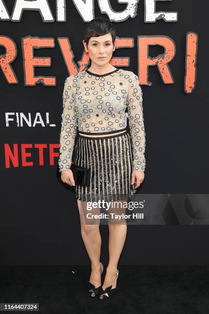 Yael Stone attends the "Orange is the New Black" final season world premiere at Alice Tully Hall, Lincoln Center on July 25, 2019 in New York City.