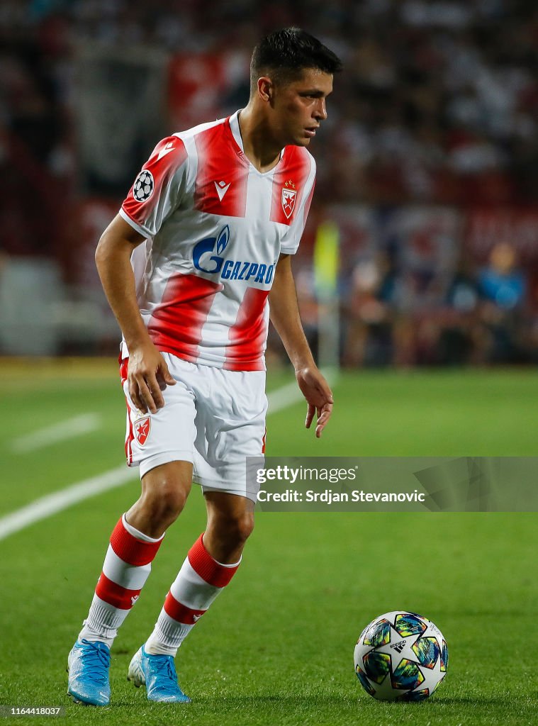 Mateo Garcia of Crvena Zvezda in action during the UEFA Champions News  Photo - Getty Images