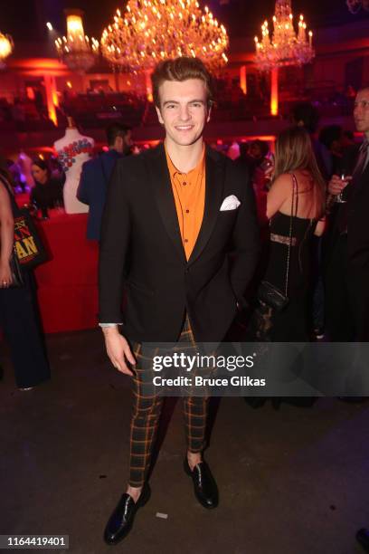 Jonno Davies poses at the opening night party for the new musical based on the film "Moulin Rouge! The Musical" on Broadway at The Hammerstein...