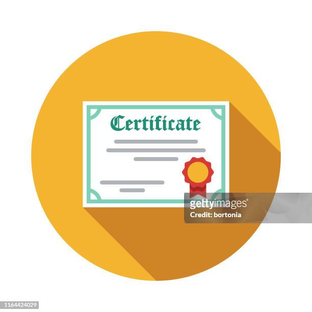 stockillustraties, clipart, cartoons en iconen met pictogram toekennings certificaat - certificaat