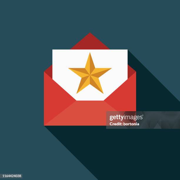 stockillustraties, clipart, cartoons en iconen met pictogram voor award-envelop - envelope