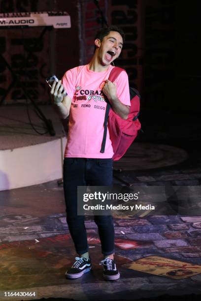 Joaquin Bondoni performs during the 'Aristemo' Musical on July 26, 2019 in Mexico City, Mexico.