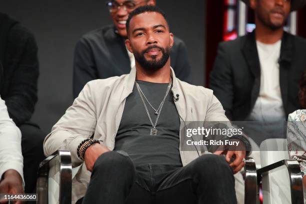 Omari Hardwick of 'Power' speaks onstage during the Starz segment of the Summer 2019 Television Critics Association Press Tour at The Beverly Hilton...