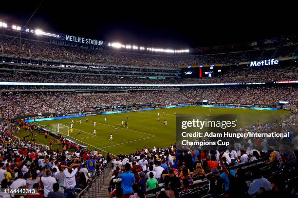 General view during the International Champions Cup match between Atletico Madrid and Real Madrid at MetLife Stadium on July 26, 2019 in East...