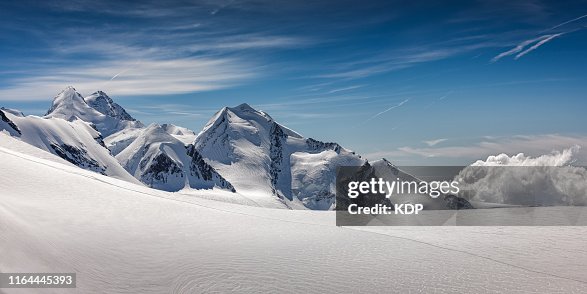 Panoramic View of Swiss Alps at Matterhorn Glacier Paradise, Zermatt, Switzerland Panoramic View of Swiss Alps at Matterhorn Glacier Paradise, Zermatt, Switzerland