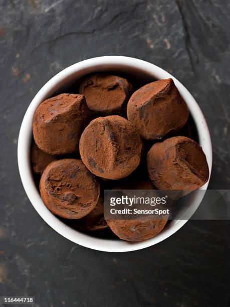 truffles - chocolate truffles stock pictures, royalty-free photos & images