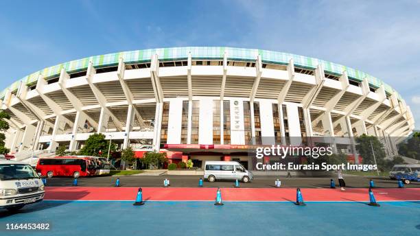 General view of the stadium prior to the AFC Champions League quarter final match between Guangzhou Evergrande and Kashima Antlers at Guangzhou...