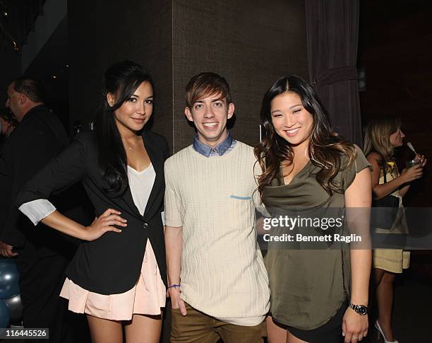 Actors Jenna Ushkowitz, Kevin McHale, and Naya Rivera GLEE's William McKinley High School Comes To Life At The First Ever "SAMSUNG AT&T SPRING FLING"...