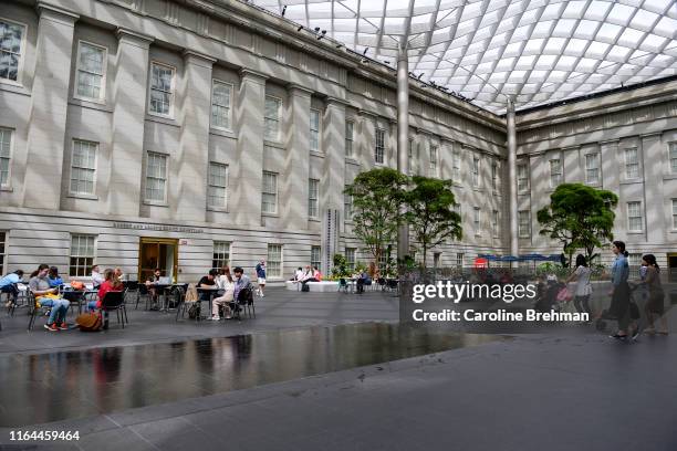 The Robert and Arlene Kogod Courtyard inside the National Portrait Gallery is pictured in Washington on Tuesday August 28, 2019.